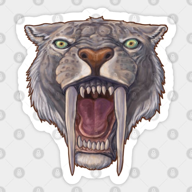 Smilodon Fatalis Sticker by CoffeeBlack